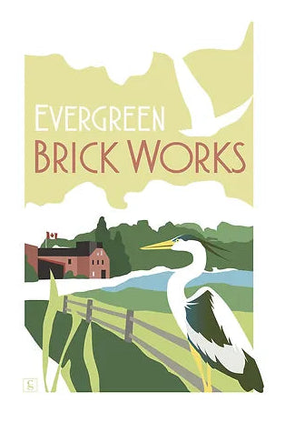Locales Design Print - Evergreen Brick Works - Treasure Island Toys