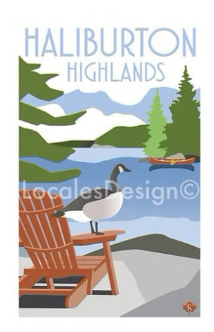 Locales Design Print - Haliburton Highlands - Treasure Island Toys