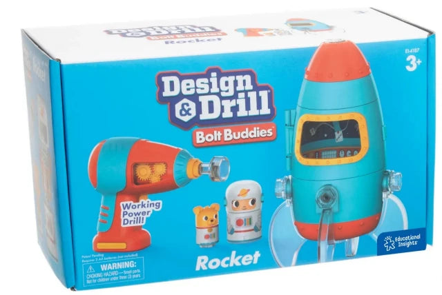 Design & Drill Bolt Buddies Rocket Ship - Treasure Island Toys
