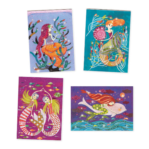 Djeco Art Kit - Glitter Board Mermaids - Treasure Island Toys