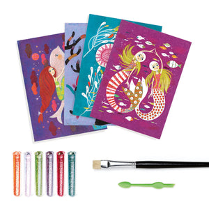 Djeco Art Kit - Glitter Board Mermaids