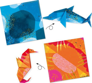 Djeco Art Kit - Origami, Ocean Creatures - Treasure Island Toys