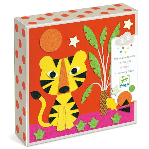 Djeco Art Kit - Felt Pictures Sweet Nature - Treasure Island Toys