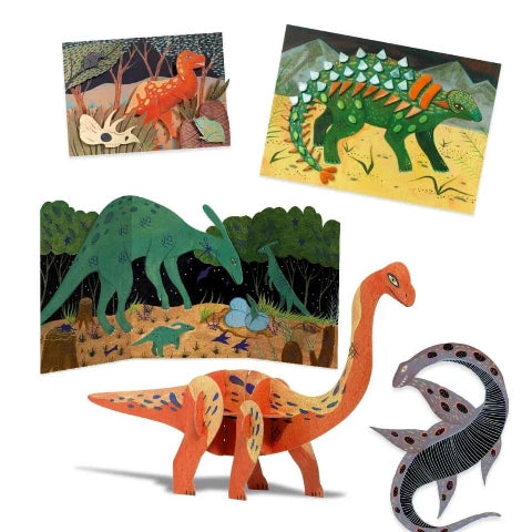 Djeco Art Kit - Multi-Activity Dinosaur Box - Treasure Island Toys