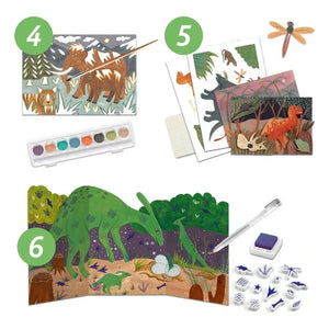 Djeco Art Kit - Multi-Activity Dinosaur Box