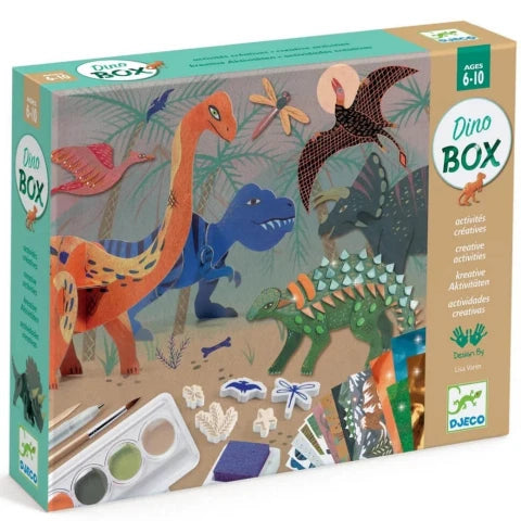 Djeco Art Kit - Multi-Activity Dinosaur Box - Treasure Island Toys