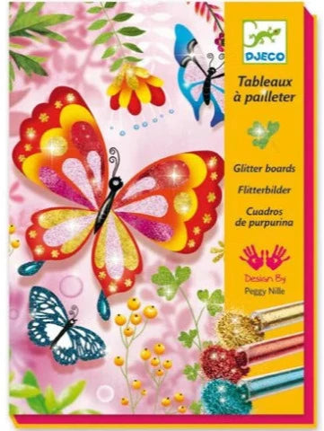 Djeco Art Kit - Glitter Board Butterflies - Treasure Island Toys