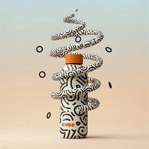 KNDZ Thermo Water Bottle Doodle Path, 500 ml