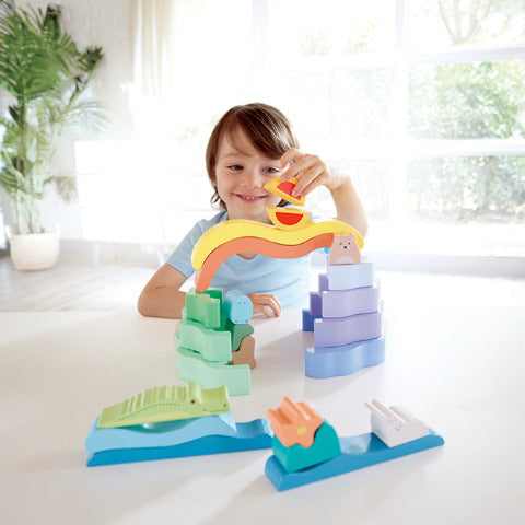 Hape Toddler Nature Scene Stacking Blocks - Treasure Island Toys