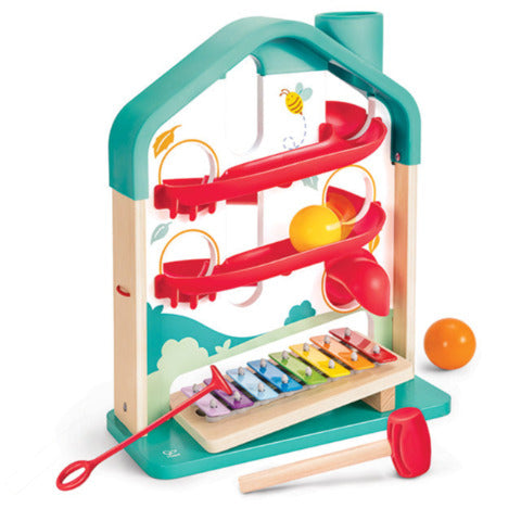 Hape Toddler Melody Mansion Ball Run - Treasure Island Toys