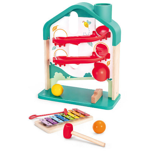 Hape Toddler Melody Mansion Ball Run - Treasure Island Toys