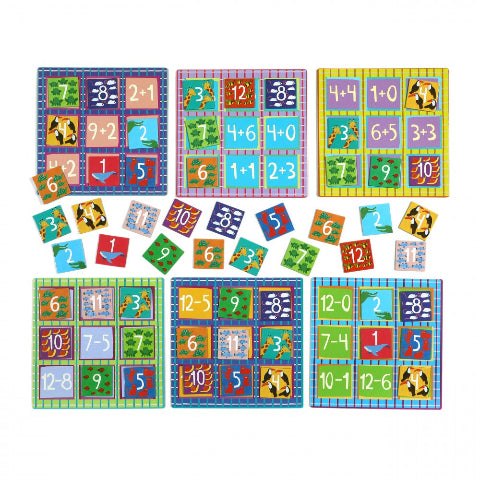 eeBoo Game - Simple Math Bingo - Treasure Island Toys