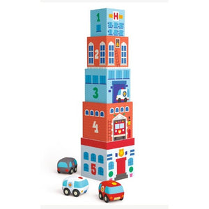 Djeco Toddler - TopaniCar Cubes - Treasure Island Toys