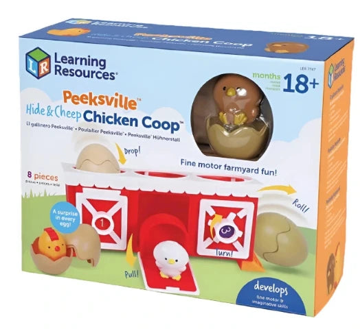 Learning Resources Peeksville Hide & Cheep Chicken Coop