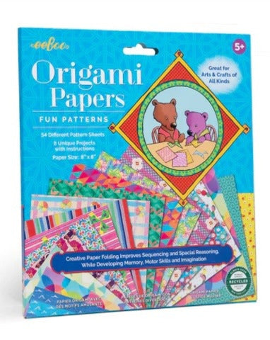 eeBoo Art - Origami Paper Fun Patterns - Treasure Island Toys