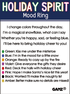 Holiday Spirit Mood Ring - Treasure Island Toys