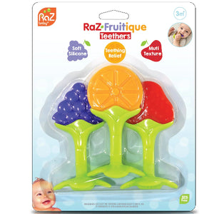 RazBaby Fruitique Silicone Teether Set