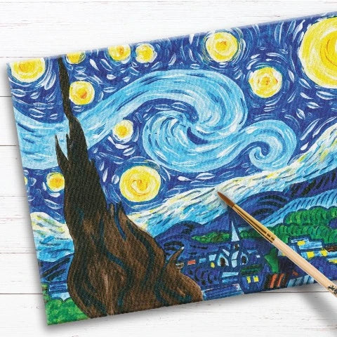 Faber-Castell Red Box Paint by Number Museum Series Starry Night - Treasure Island Toys