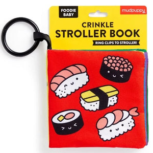 Galison Mudpuppy Crinkle Stroller Book - Foodie Baby - Treasure Island Toys