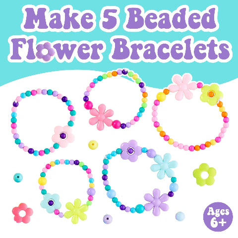 Creativity for Kids Mini Kit Beaded Flower Bracelet - Treasure Island Toys