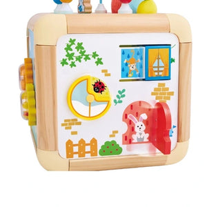 Hape Toddler Green Thumbs Activity Cube - Treasure Island Toys