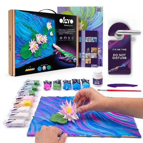 OKTO Sensory Art 3D Painting Water Lilies - Treasure Island Toys