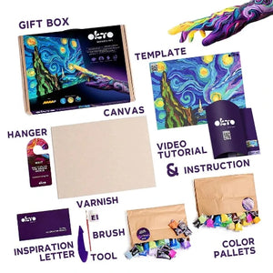 OKTO Sensory Art 3D Painting Starry Nights - Treasure Island Toys