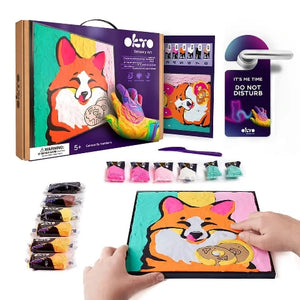 OKTO Sensory Art Paint by Numbers Fox - Treasure Island Toys