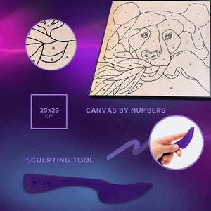 OKTO Sensory Art Paint by Numbers Panda - Treasure Island Toys