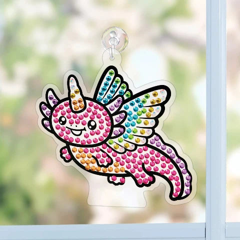 Creativity for Kids Big Gem Diamond Painting Axolotl