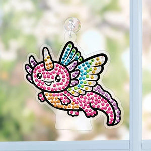 Creativity for Kids Big Gem Diamond Painting Axolotl