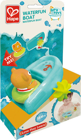 Hape Bath Tubing Pull-back Boat - Treasure Island Toys