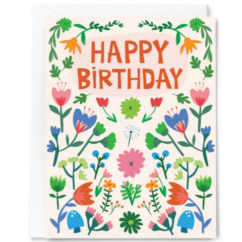Happy Just Happy Greeting Card - Happy Birthday Summer Garden - Treasure Island Toys