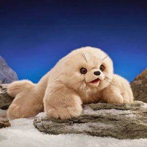 Folkmanis Puppet - Harp Seal - Treasure Island Toys