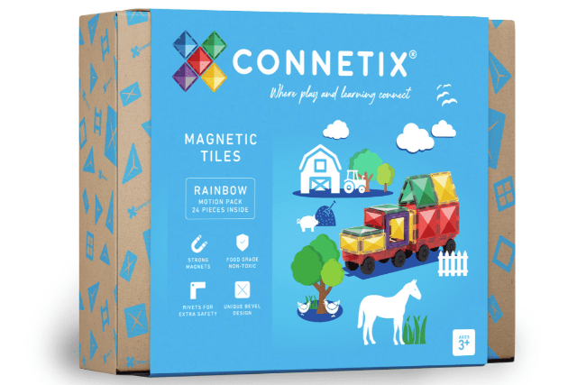 Connetix Tiles Rainbow Motion Pack, 24 Pieces