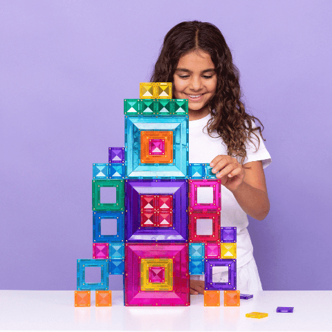 Connetix Tiles Bright Portal Pack, 48 Pieces - Treasure Island Toys