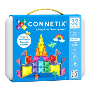 Connetix Tiles Travel Mini Pack, 32 Pieces