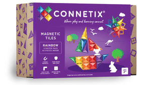 Connetix Tiles Rainbow Starter Pack, 60 Pieces