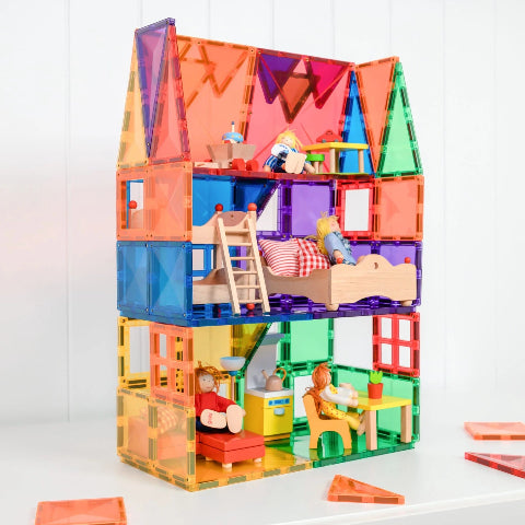 Connetix Tiles Rainbow Starter Pack, 60 Pieces