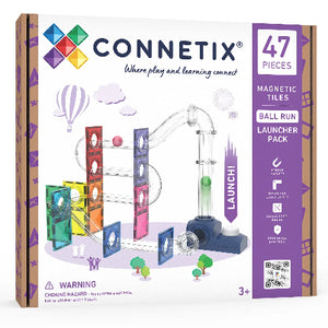 Connetix Tiles Ball Run Launcher, 47 Pieces