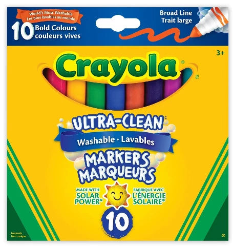 Crayola Markers Washable Bold Broad Line - Treasure Island Toys