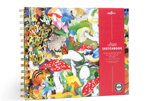 eeBoo Art Mushroom Hardcover Artist Sketchbook - Treasure Island Toys