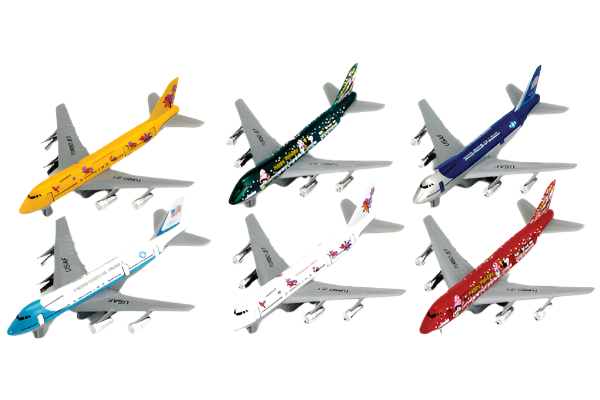 Welly Pull-back 747 Airplane - Treasure Island Toys