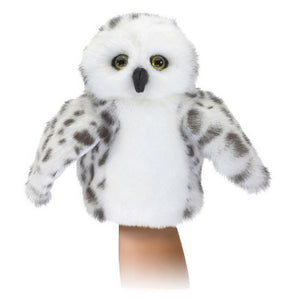 Folkmanis Puppet - Little Snowy Owl - Treasure Island Toys