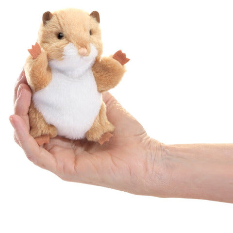 Folkmanis Finger Puppet - Hamster - Treasure Island Toys