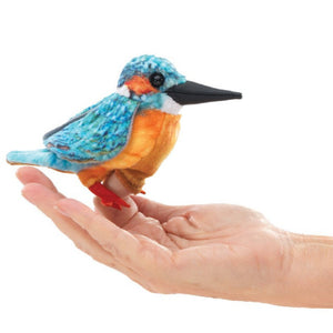 Folkmanis Finger Puppet - Common Kingfisher - Treasure Island Toys