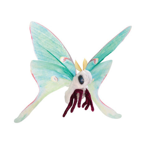Folkmanis Finger Puppet - Luna Moth - Treasure Island Toys