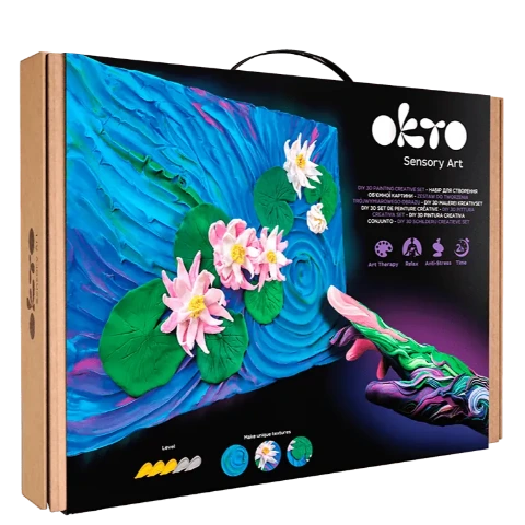 OKTO Sensory Art 3D Painting Water Lilies - Treasure Island Toys
