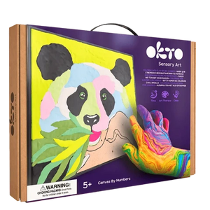 OKTO Sensory Art Paint by Numbers Panda - Treasure Island Toys