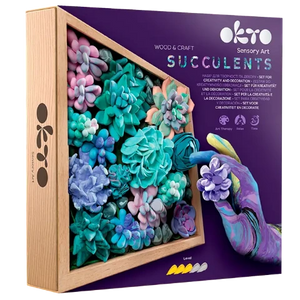 OKTO Sensory Art Wood & Craft Succulents, Tenderness - Treasure Island Toys